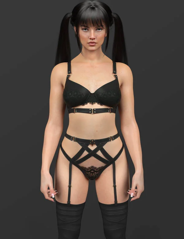 X-Fashion Femme Flame Lingerie for Genesis 9, 8,1 and 8 Female
