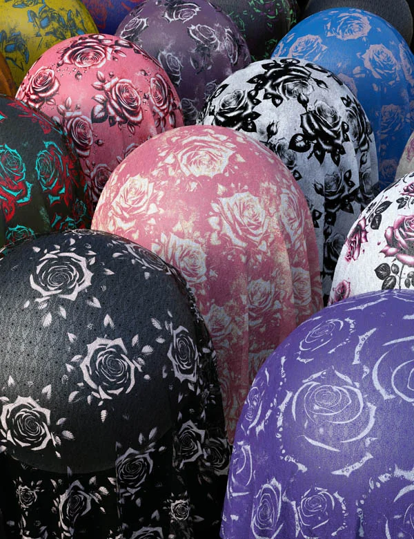 Gothic Roses Fabric Iray Shaders - MR