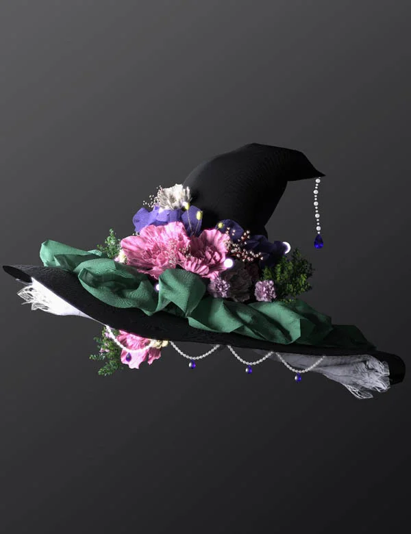 Floral Witch's Hat