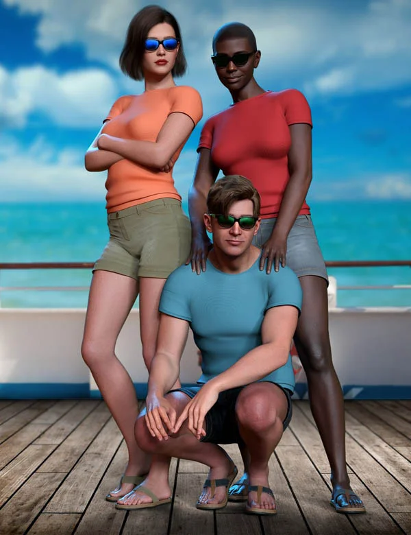 Chic Summer Outfit Set for Genesis 9