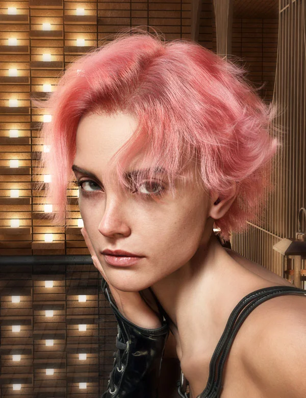 dForce FE Strand-Based Vintage Short Curly Hair for Genesis 9