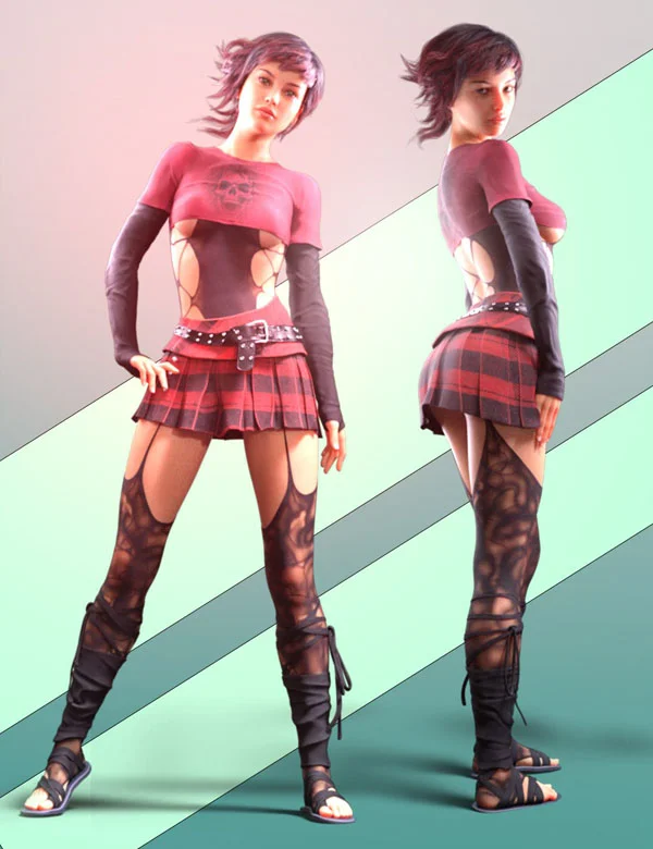 dForce GHoth Outfit for Genesis 8 & 8.1 Females