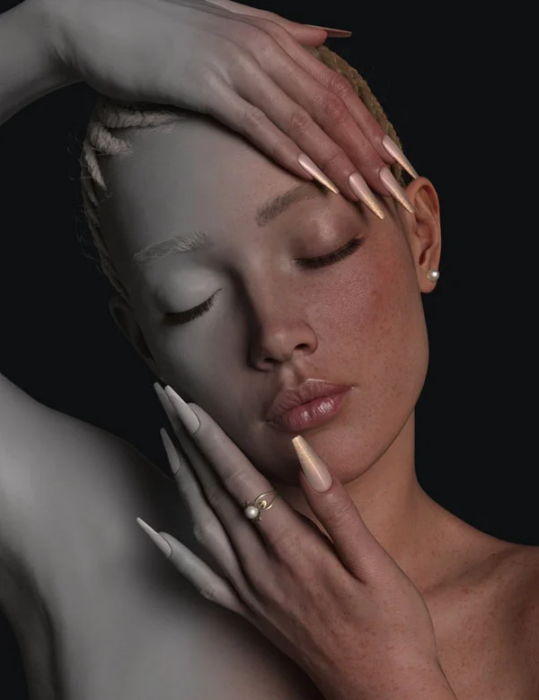 FK Manicure Muse Morphs and Materials for Genesis 9 MR Bundle