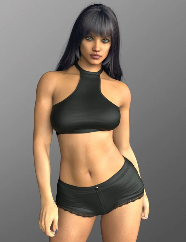 X-Fashion Kiss Cut Outfit for Genesis 9 and 8 Female